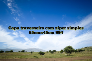 Capa travesseiro com ziper simples 65cmx45cm 994